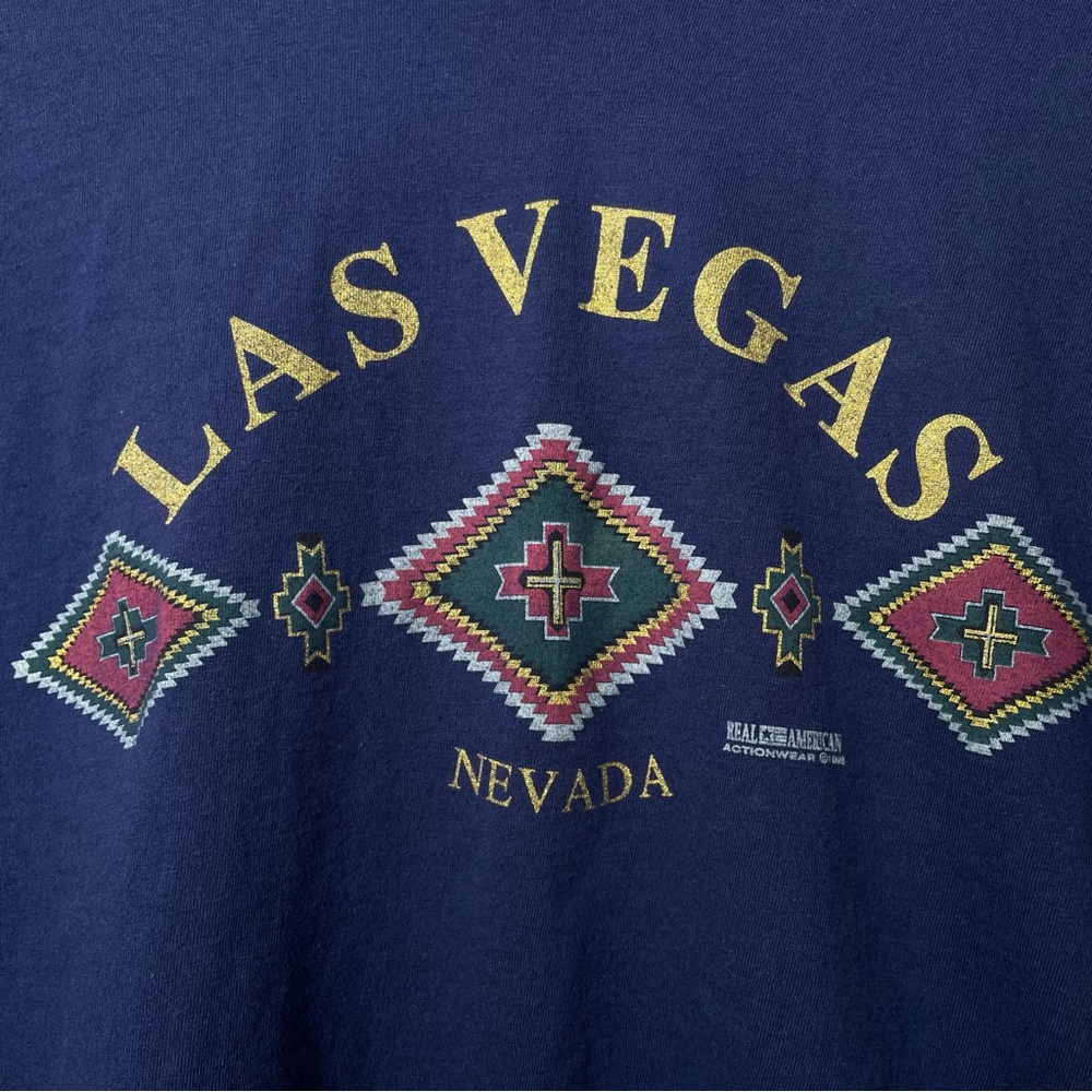 90s Vintage Las Vegas Nevada Single Stitch T-Shirt Real American 1993 - Picture 4 of 9